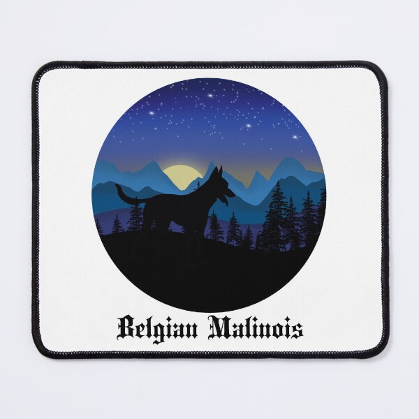 Item preview, Belgian Malinois Dog Art designed and sold by BlackCatArtBB.