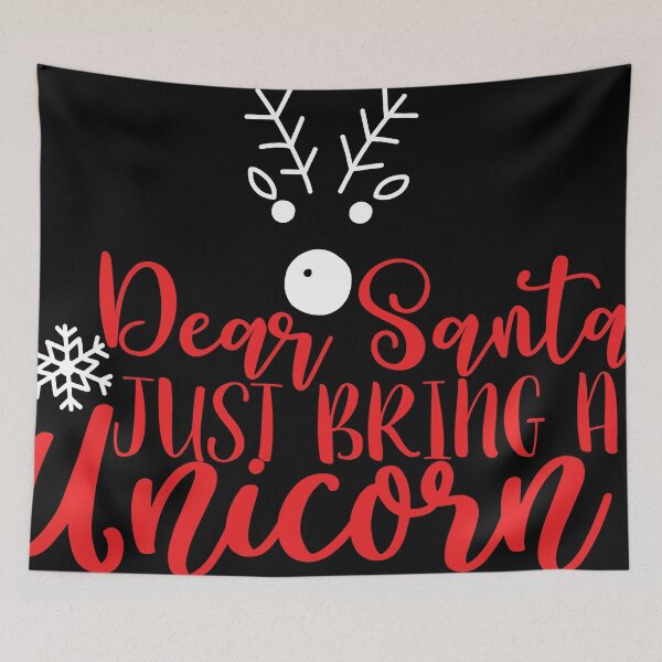 Item preview, Dear Santa just bring a Unicorn 2 designed and sold by potchidesigns.