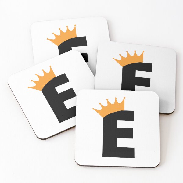 Item preview, Crowned Monogram Letter E designed and sold by Coffee Lifestyle.