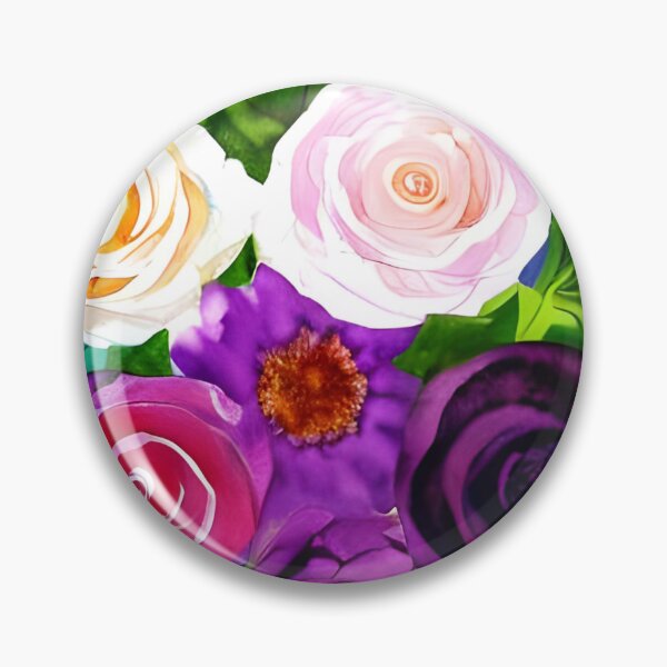 Item preview, Romantic Watercolor Flower Bouquet Artwork designed and sold by The Love Quill.
