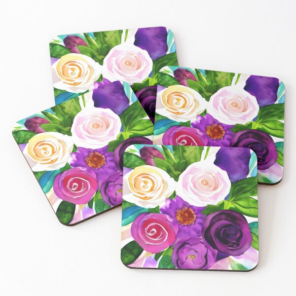 Item preview, Romantic Watercolor Flower Bouquet Artwork designed and sold by The Love Quill.