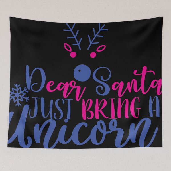 Item preview, Dear Santa just bring a Unicorn 3 designed and sold by potchidesigns.