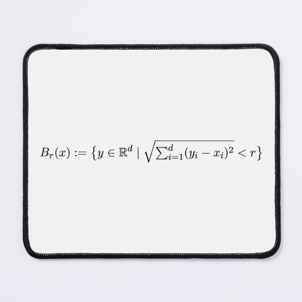 Item preview, definition of open ball, topology and math designed and sold by NoetherSym.