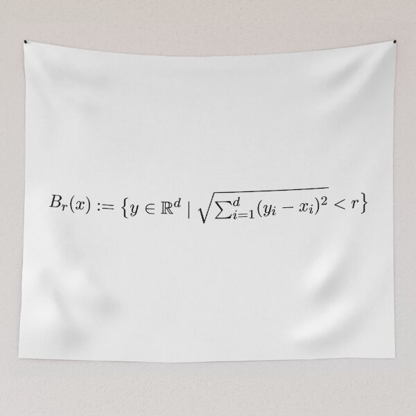 Item preview, definition of open ball, topology and math designed and sold by NoetherSym.
