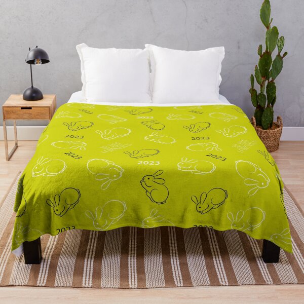 Item preview,  Hares on a yellow background 2023 designed and sold by Olha Volokhova.