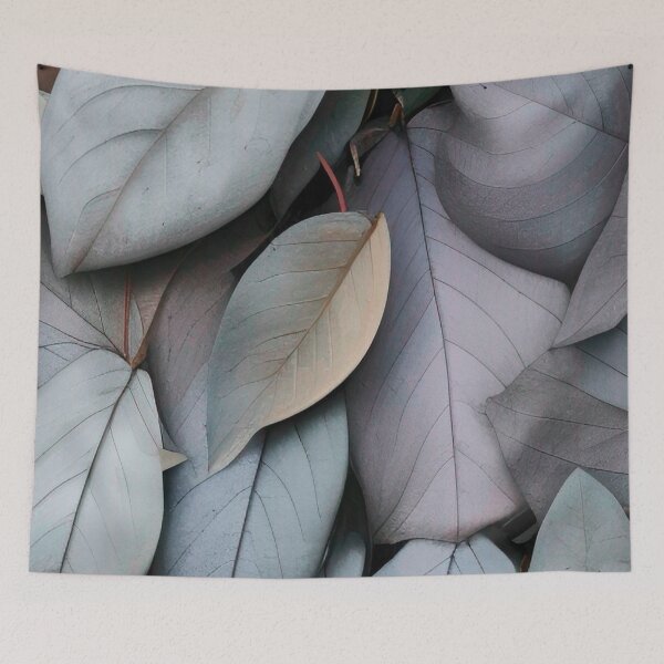 Item preview, Gray Leaves 1 designed and sold by blackwhiteblue.