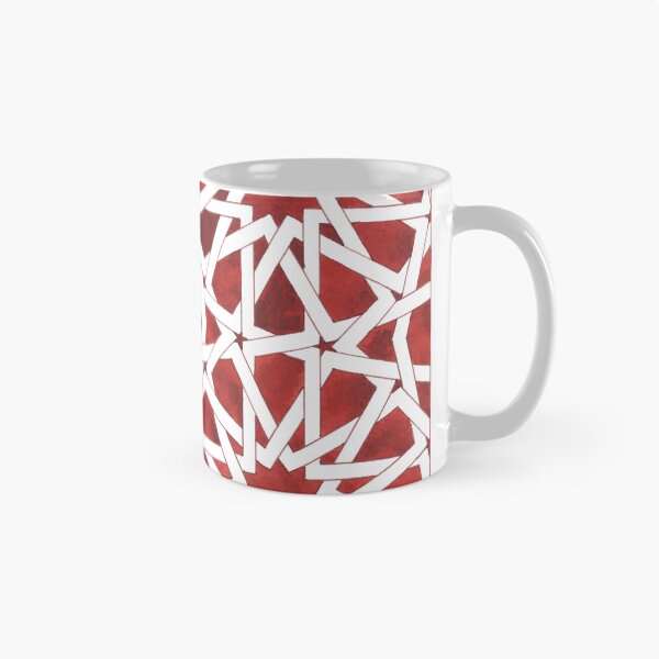 Item preview, Red Moroccan Mosaic ROSETTE designed and sold by THALSIRA.
