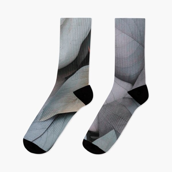 Item preview, Gray Leaves 1 designed and sold by blackwhiteblue.
