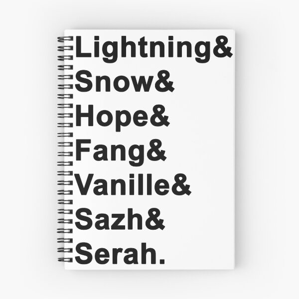 Item preview, Final Fantasy XIII crew (black font) designed and sold by strawintogold.