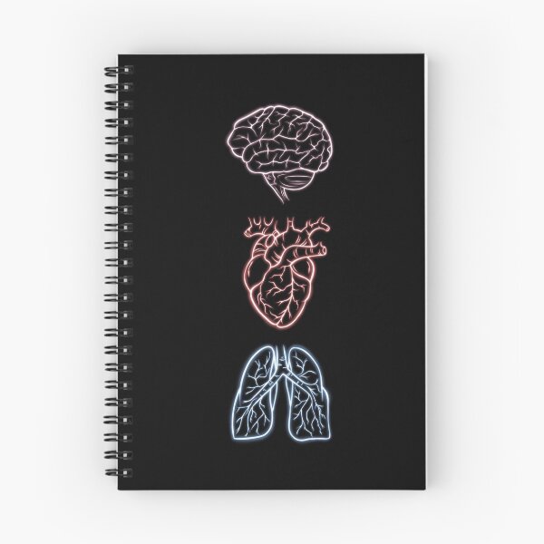 Item preview, Brain, heart, lungs - neon black designed and sold by SaharaaDraws.