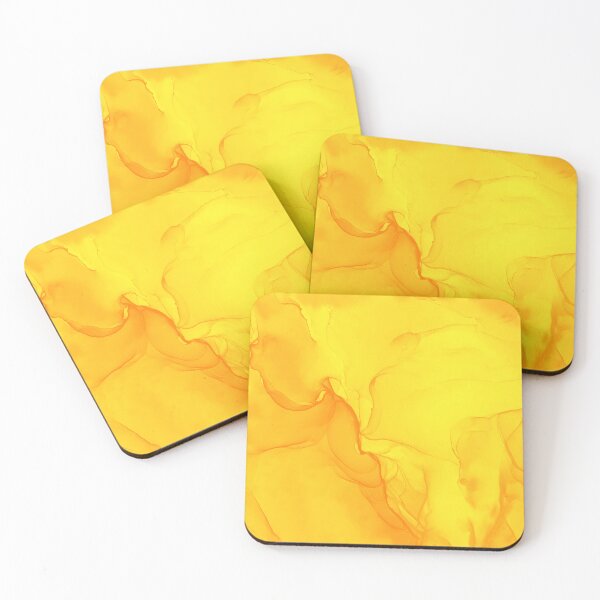 Item preview, Vibrant & Modern Yellow Palette 1 Trending Alcohol Ink Art by Janzay designed and sold by Janzay.