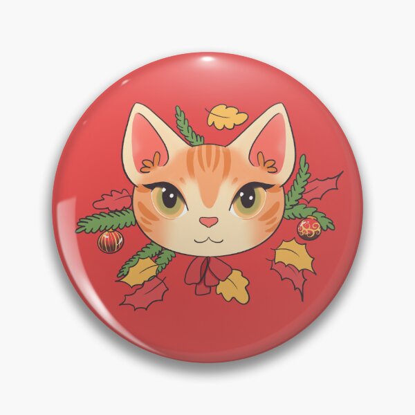 Item preview, Christmas cat designed and sold by MelamelArt.
