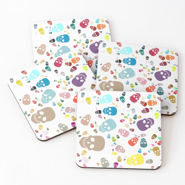 Item preview, Abstract Multi Color Skull Pattern  designed and sold by Pixel4Art.