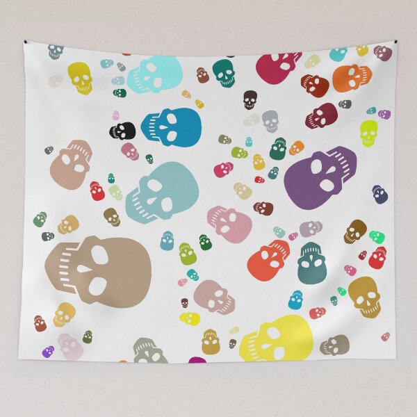 Item preview, Abstract Multi Color Skull Pattern  designed and sold by Pixel4Art.