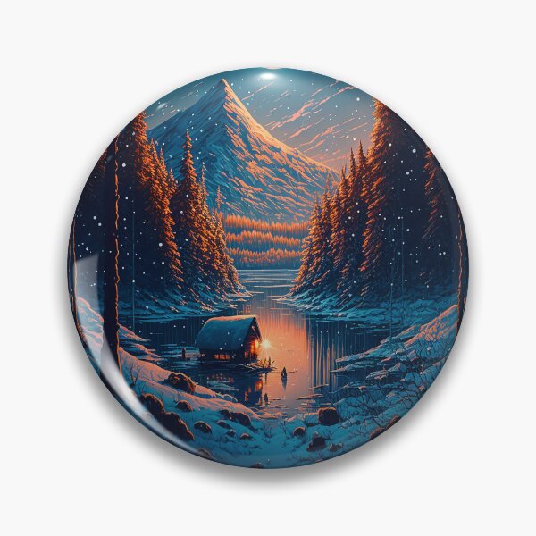 Item preview, Cozy Winter Cabin designed and sold by GummywormDesign.