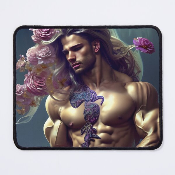 Item preview, Blonde Floral Hunk With Beautiful Long Hair designed and sold by withdiamonds.