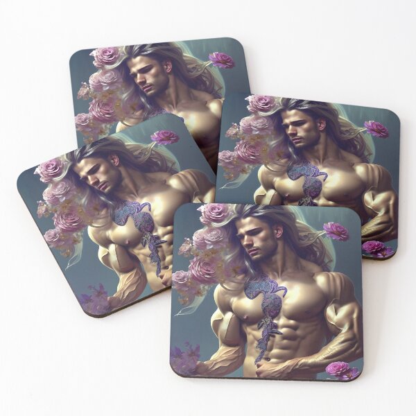 Item preview, Blonde Floral Hunk With Beautiful Long Hair designed and sold by withdiamonds.