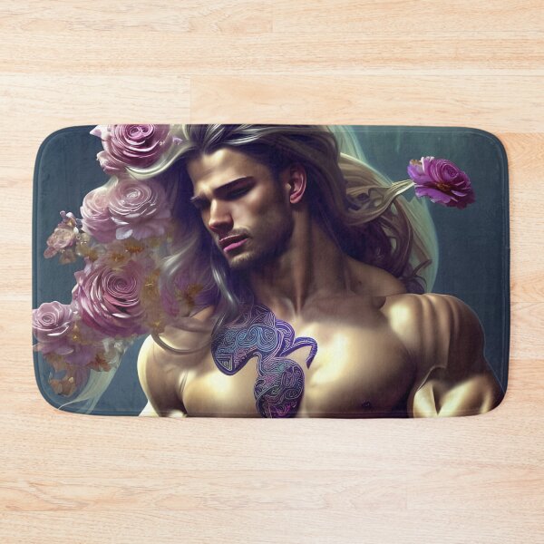 Item preview, Blonde Floral Hunk With Beautiful Long Hair designed and sold by withdiamonds.
