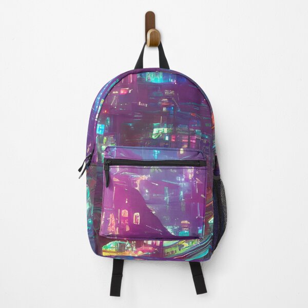 Item preview, Landscape of Cyberpunk Future City - Synthwave Style designed and sold by Alt-Art-Digital.