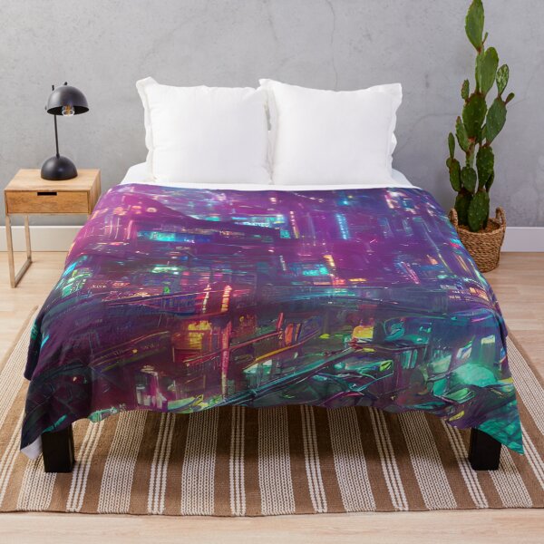 Item preview, Landscape of Cyberpunk Future City - Synthwave Style designed and sold by Alt-Art-Digital.