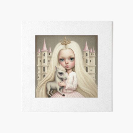 The queen & her horse Art Board Print