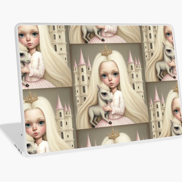 The queen & her horse Laptop Skin