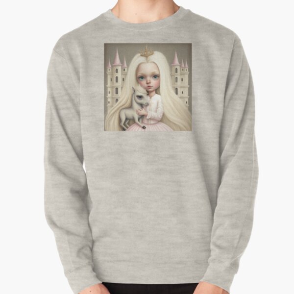 The queen & her horse Pullover Sweatshirt