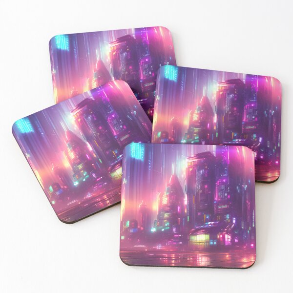 Item preview, Landscape of Cyberpunk Future City Street -  Synthwave Style designed and sold by Alt-Art-Digital.
