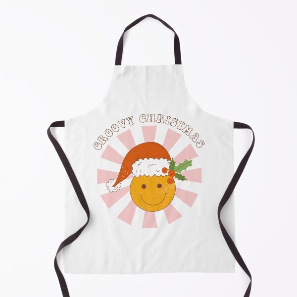Item preview, Retro vintage Christmas smile with Santa hat. Groovy Christmas. designed and sold by CoCoArt-Ua.