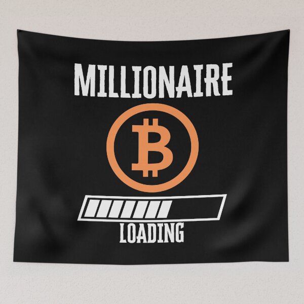 Item preview, BITCOIN CRYPTO MILLIONAIRE LOADING designed and sold by RaRuDesign.