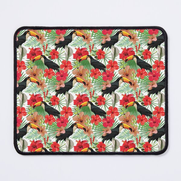 Artikelvorschau, Tropische Tukane mit Blumen entworfen und verkauft von 8justart socks and more.