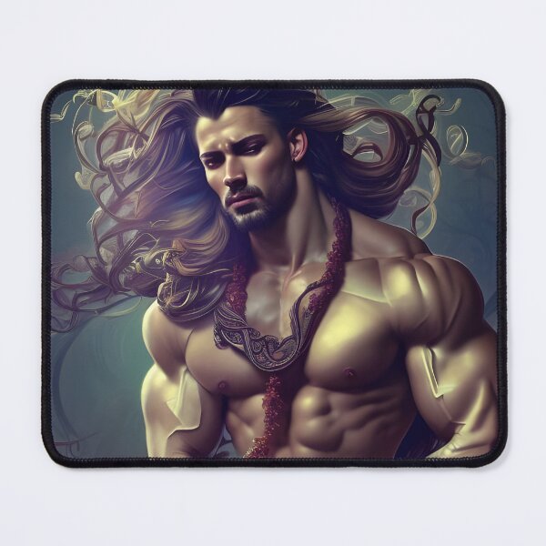 Item preview, Floral Hunk With Beautiful Long Hair designed and sold by withdiamonds.