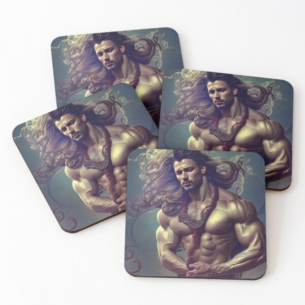 Item preview, Floral Hunk With Beautiful Long Hair designed and sold by withdiamonds.