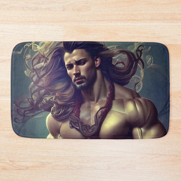 Item preview, Floral Hunk With Beautiful Long Hair designed and sold by withdiamonds.
