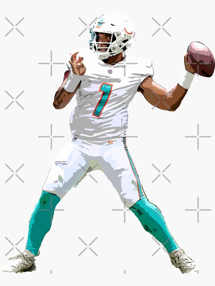 Miami Dolphins: Tua Tagovailoa - NFL Removable Wall Adhesive Wall Decal Large