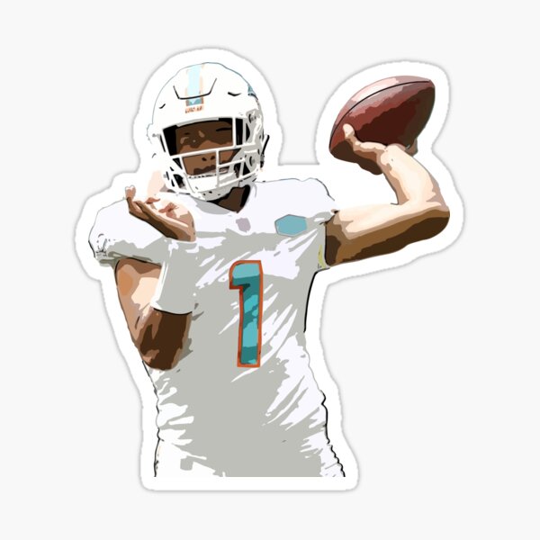 Tua Tagovailoa Miami Dolphins Aqua #1 Kids Youth 4  