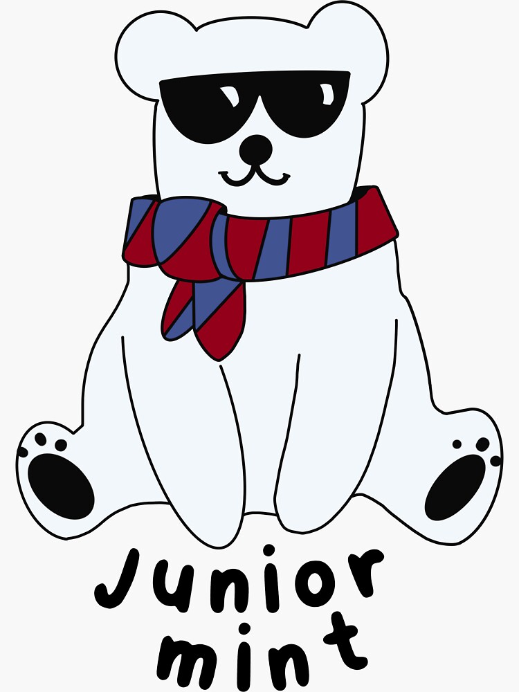 "Junior Mint, TSITP" Sticker for Sale by lunarrcreations Redbubble