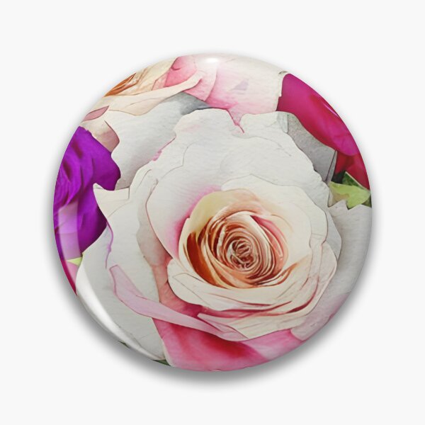 Item preview, Romantic Watercolor Flower Bouquet Artwork designed and sold by The Love Quill.