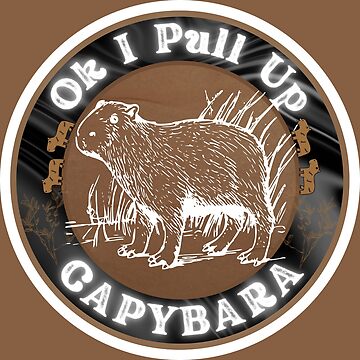 Ok I Pull Up Meme Giant Capybara Capzilla Funny Retro Backpack for Sale by  grex2908