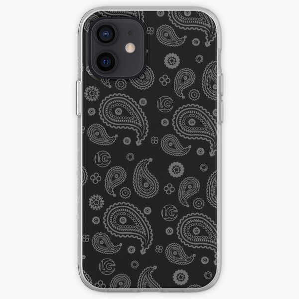 LG - The Modern Man - Art Toy Artwork - Grey Paisley (BLK) Coque souple iPhone