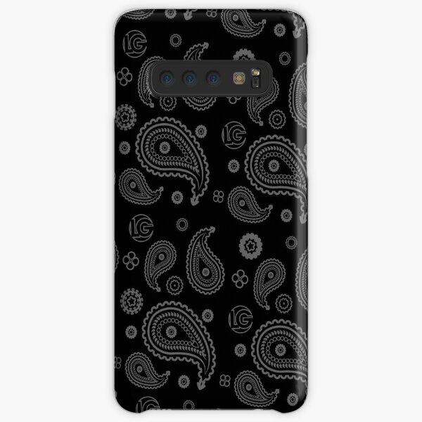 LG - The Modern Man - Art Toy Artwork - Grey Paisley (BLK) Samsung Galaxy Snap Case