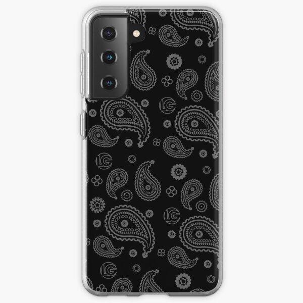 LG - The Modern Man - Art Toy Artwork - Grey Paisley (BLK) Samsung Galaxy Soft Case