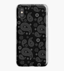 LG - The Modern Man - Art Toy Artwork - Grey Paisley (BLK) iPhone Case/Skin
