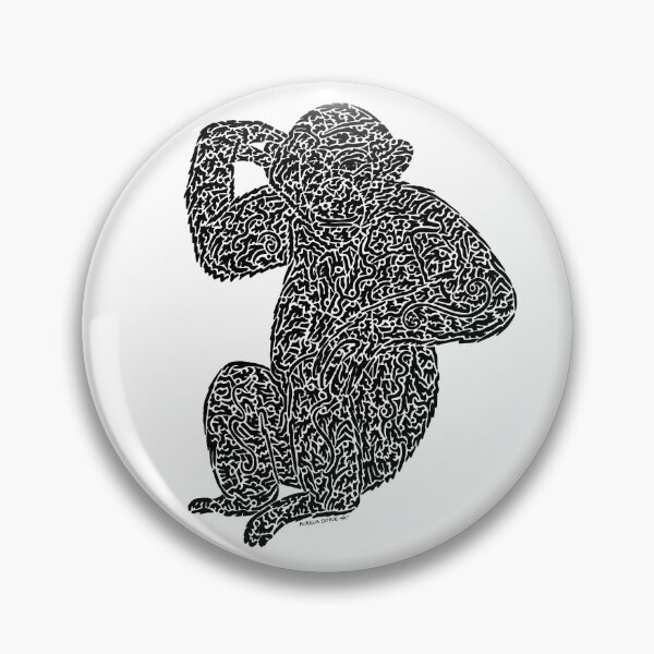 Item preview, Chimpanzee (black) designed and sold by aureliart66.