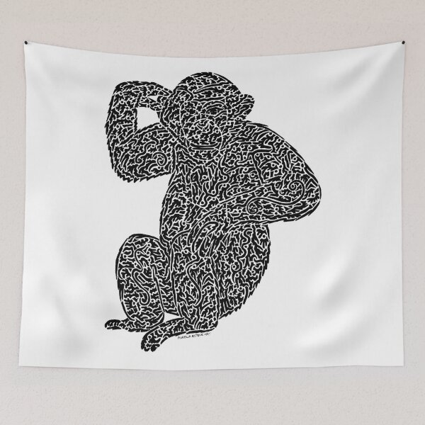 Item preview, Chimpanzee (black) designed and sold by aureliart66.