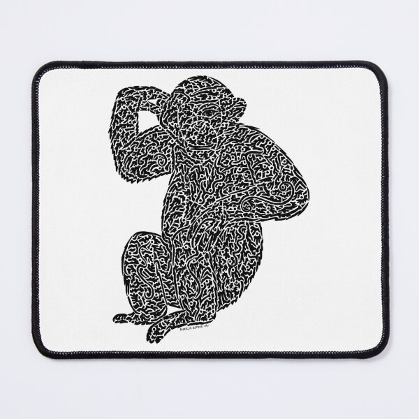 Item preview, Chimpanzee (black) designed and sold by aureliart66.