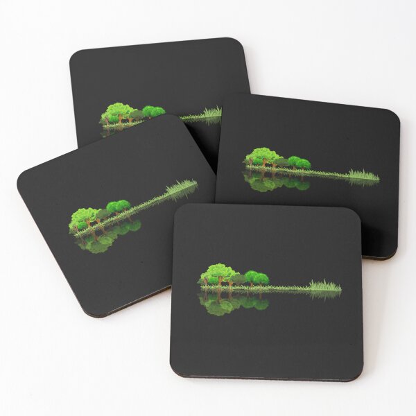 Item preview, Acoustic guitar nature forest music bass guitarist designed and sold by ColourTrials.