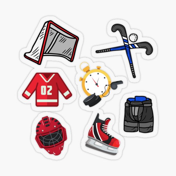 Ice Hockey Player Pack Sticker for Sale by infazbdeen