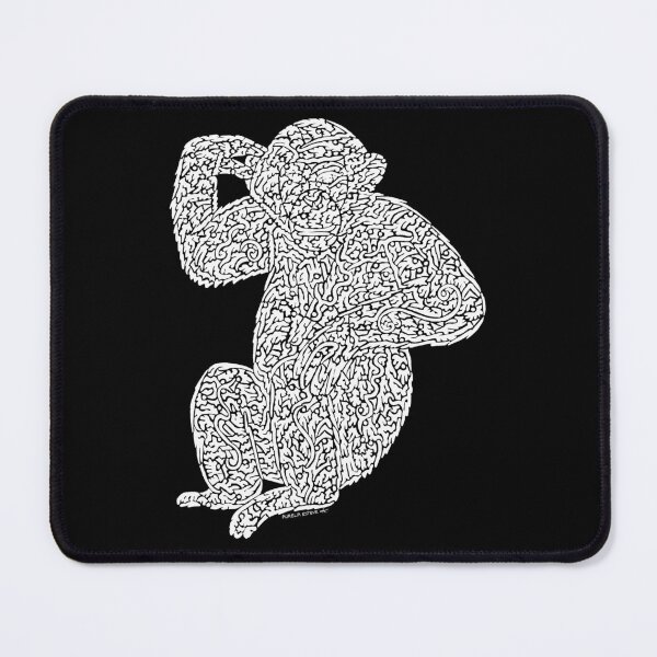 Item preview, Chimpanzee (white) designed and sold by aureliart66.