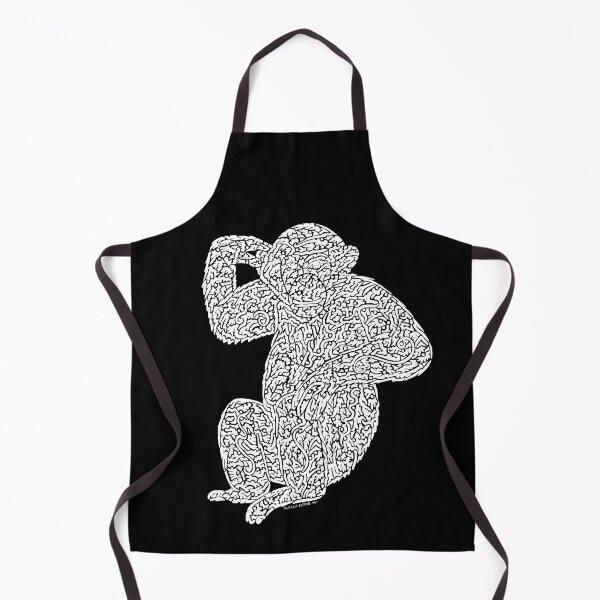 Item preview, Chimpanzee (white) designed and sold by aureliart66.
